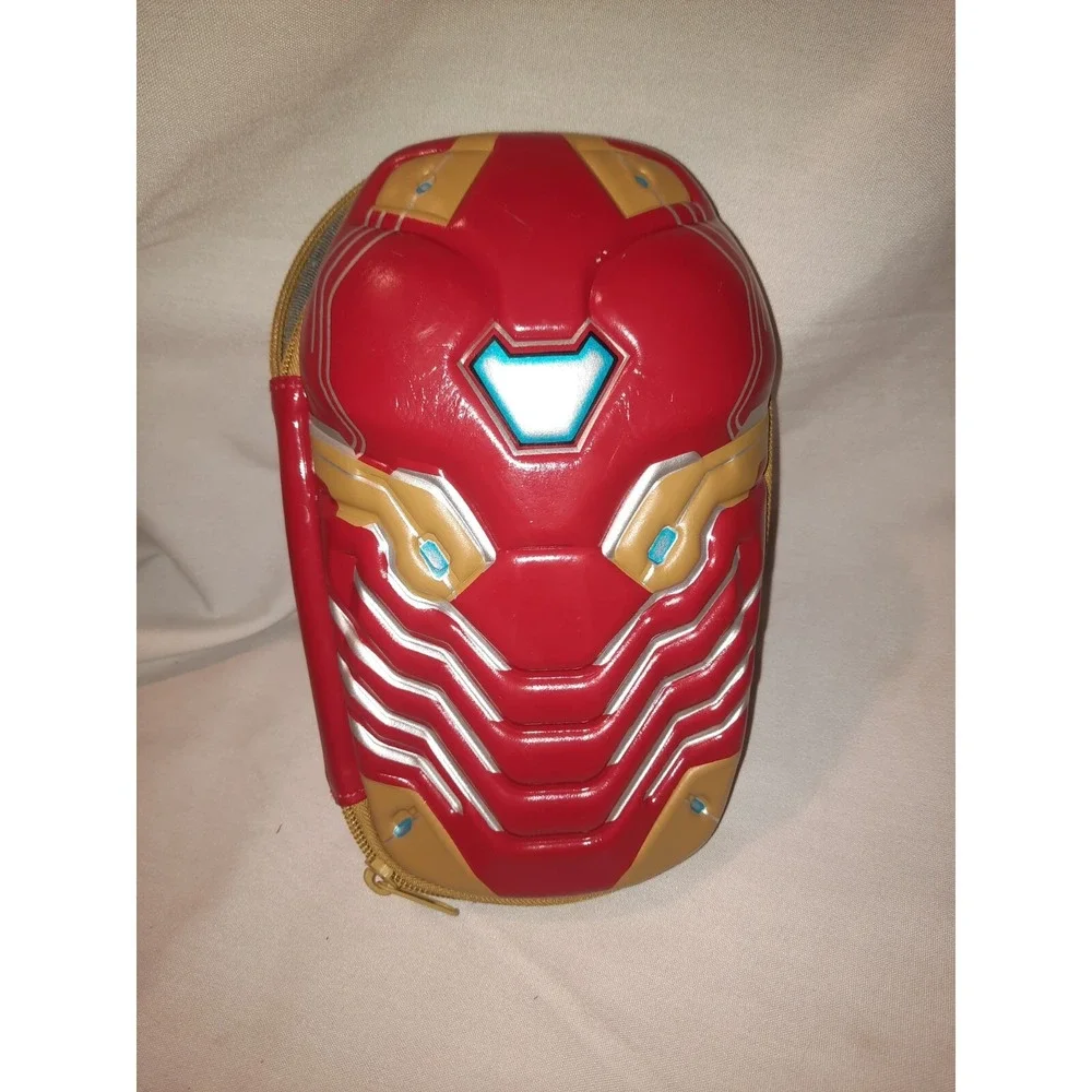 Disney Store Iron Man Mask Pencil Case Zip Pouch Marvel's Avengers 9
